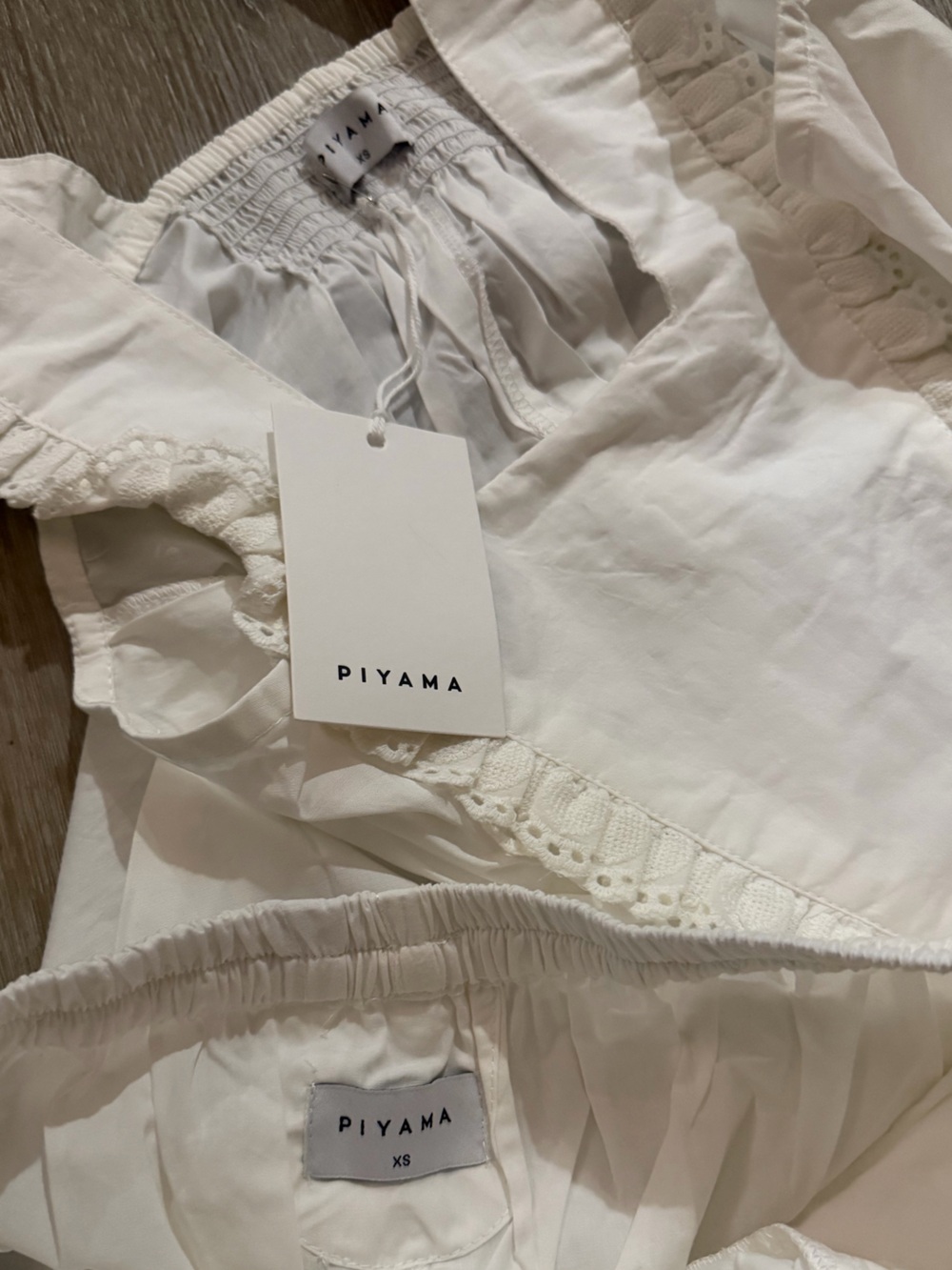 Piyama XS Elsie Off-White Sleep Set - Cotton Modal - new with tags - Picture 6 of 8